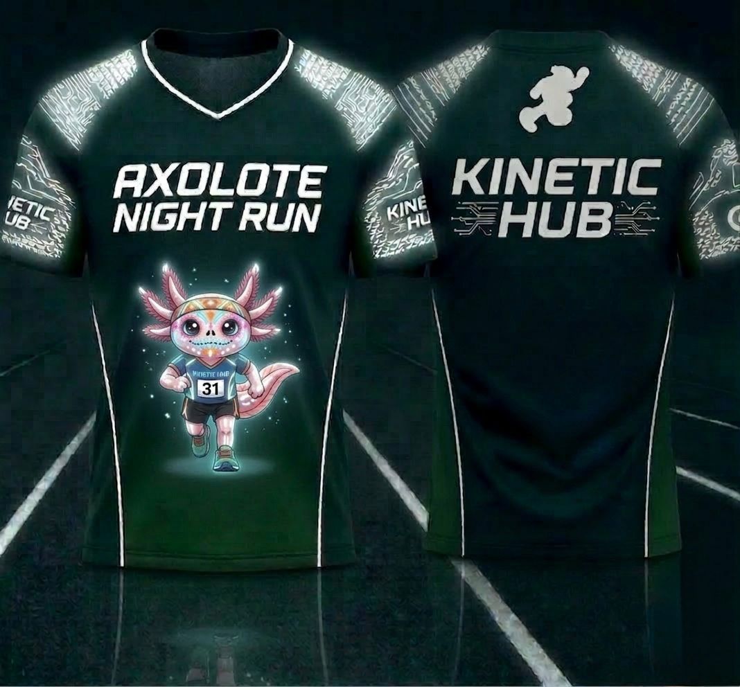 Playeras oficiales Axolote Night Run